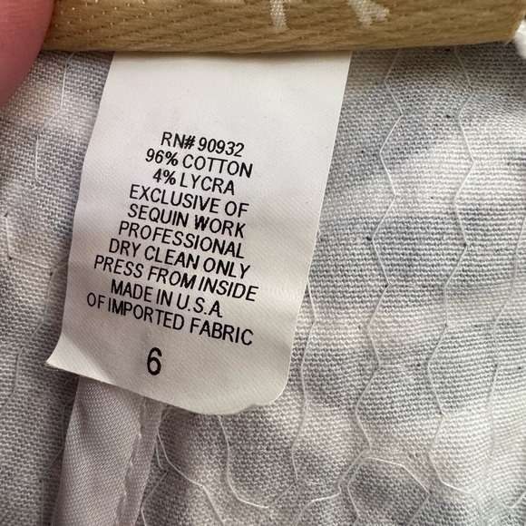 Cache Zebra Print Straight Leg Sequined Pants sz 6 - Picture 4 of 9